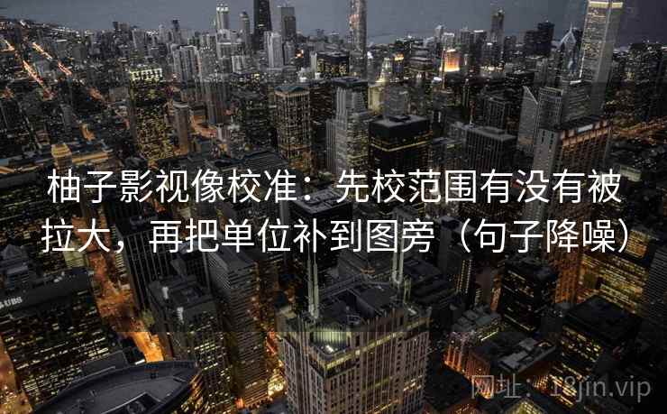 柚子影视像校准：先校范围有没有被拉大，再把单位补到图旁（句子降噪）