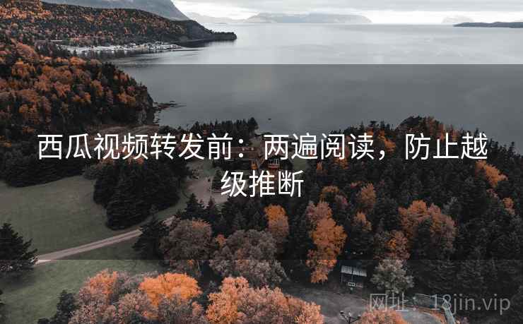 西瓜视频转发前：两遍阅读，防止越级推断